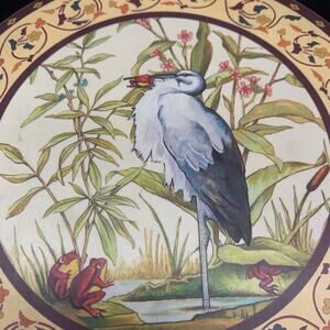 Vintage Rosemary Jane England 2 Melamine Round Table Hot Plate Mats Folk Art